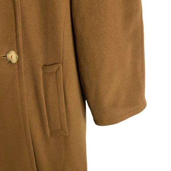 Harold Huberman Women's Vintage Wool & Cashmere Blend Overcoat - Picture 4 of 10